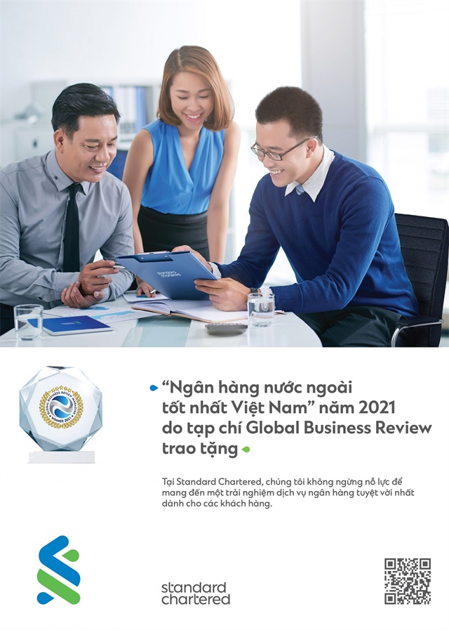 Standard Chartered named “Best Foreign Bank in Vietnam” by Global Business Review