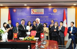 Switzerland, Vietnam implement trade, export promotion project