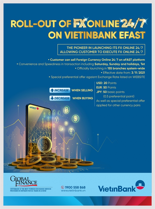 VietinBank, leading provider of online foreign exchange services in Vietnam