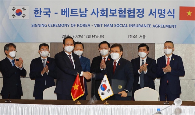 Việt Nam ký hiệp định về Bảo hiểm xã hội với Hàn Quốc - ảnh 1