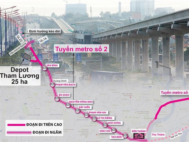 Read more about the article Giải phóng mặt bằng đạt gần 100%, tuyến metro số 2 vẫn phải lùi đích tới 2030