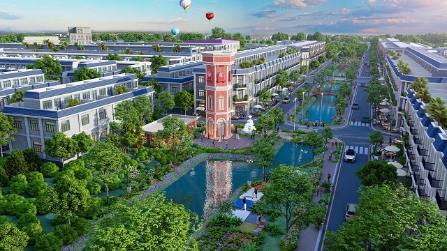 Đắt giá shophouse mặt tiền Quảng trường Hà Lan tại dự án The Diamond City