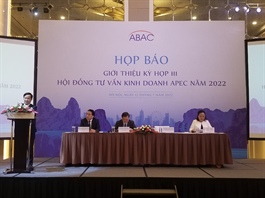 Vietnam will host 3rd APEC Business Advisory Council Meeting in late July
