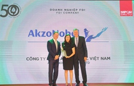AkzoNobel Vietnam honored in TOP50 Corporate Sustainability Awards 2022