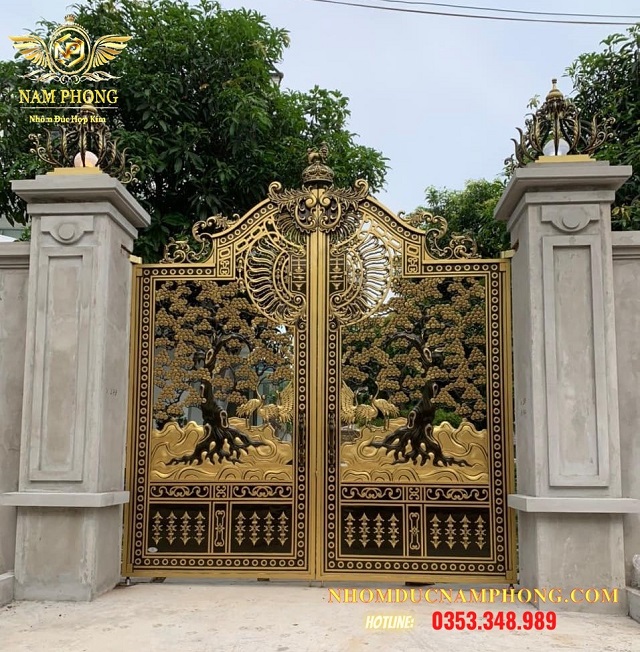 Nhôm đúc Nam Phong – Thiết kế, thi công cổng nhôm đúc cao cấp ...