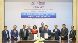 VinFast, Infineon Technologies AG center focuses on Hanoi’s electromobility