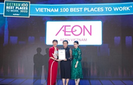 Aeon Vietnam continues to rank up in the top 100 best places to work