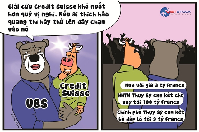 UBS "giải cứu" Credit Suisse 
