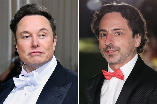 Sergey Brin và Elon Musk ảnh 1