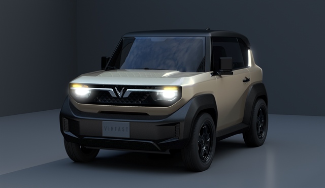 VinFast chính thức ra mắt mẫu xe điện mini VF 3 - Ảnh 1.
