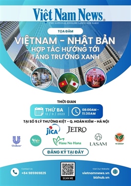 "Vietnam-Japan Cooperation Towards Green Growth" seminar set to take place in Hà Nội