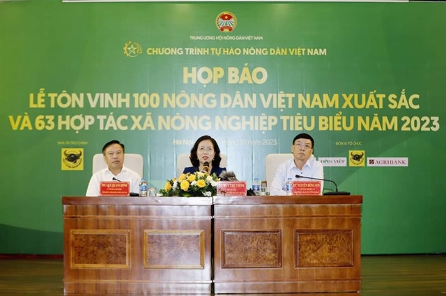 Trung ương Hội Nông dân Việt Nam tổ chức họp báo thông tin về Chương trình Tự hào Nông dân Việt Nam năm 2023.