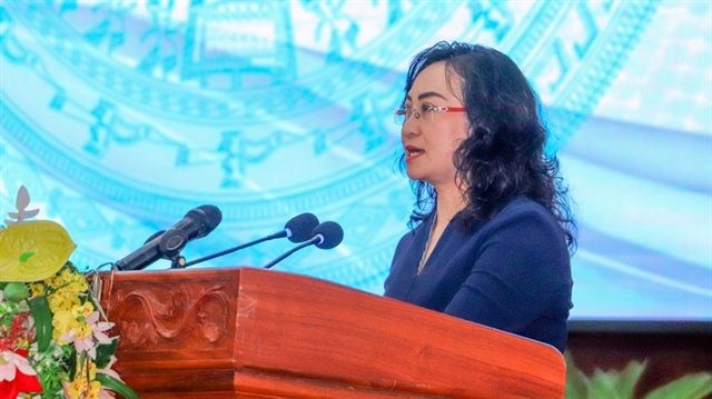 Bà Phan Thị Thắng, Thứ trưởng Bộ Công Thương phát biểu khai mạc Hội nghị. Ảnh: CHÂU ANH