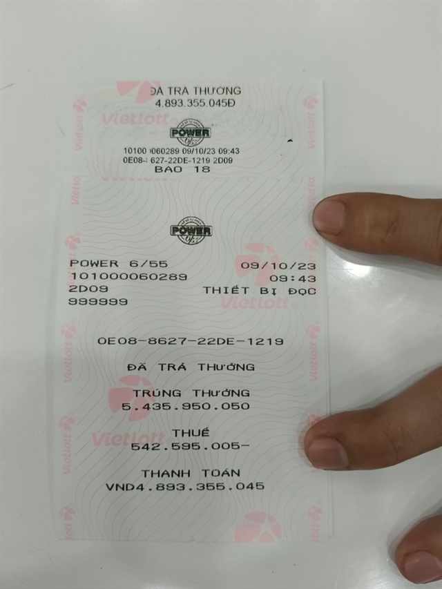 Người nhận giải Jackpot không đeo mặt nạ đã nhận thưởng Jackpot 2 của Vietlott - Ảnh 1.