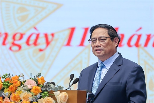 Thủ tướng khẳng định Nhà nước và Nhân dân là điểm tựa vững chắc của doanh nhân Việt. Ảnh: VB