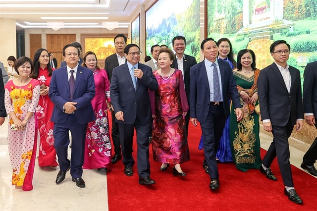 Thủ tướng Phạm Minh Chính khẳng định Chính phủ luôn đồng hành, chia sẻ với cộng đồng doanh nghiệp Việt Nam. Ảnh: VB