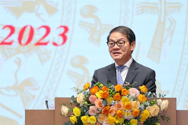 Ông Trần Bá Dương, Chủ tịch THACO hứa doanh nghiệp sẽ hoàn thiện mình, vượt qua khó khăn, đóng góp vào sự phát triển của đất nước. Ảnh: VB