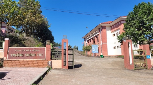 Công trình Trường Chính trị tỉnh Đắk Nông có 1,4 tỉ đồng dư tạm ứng quá hạn đã giải ngân cho doanh nghiệp từ 15 năm trước. Ảnh: VŨ LONG