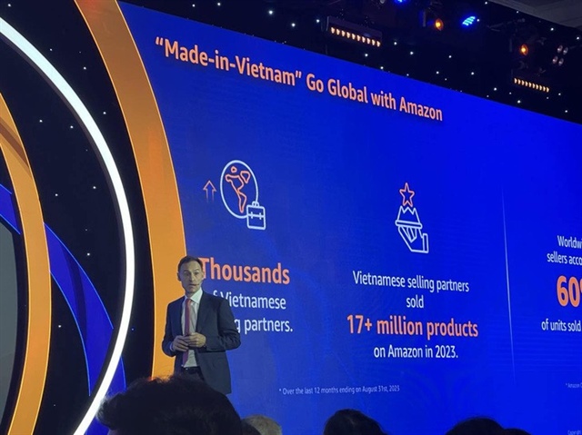 Gijae Seong, head of Amazon Global Selling Vietnam, advises Vietnam to build global brands on cross-border e-commerce platforms this year. Photo: T.Ha / Tuoi Tre