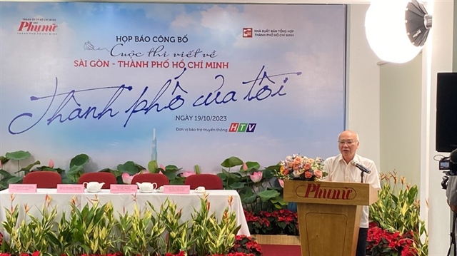Ông Phan Nguyễn Như Khuê, Trưởng Ban Tuyên giáo Thành uỷ TP.HCM phát biểu tại buổi lễ. Ảnh: HOÀNG HIẾU