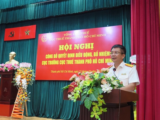 Ông Mai Xuân Thành, Tổng cục trưởng Tổng cục Thuế giao nhiệm vụ cho tân Cục trưởng Cục Thuế TP.HCM.