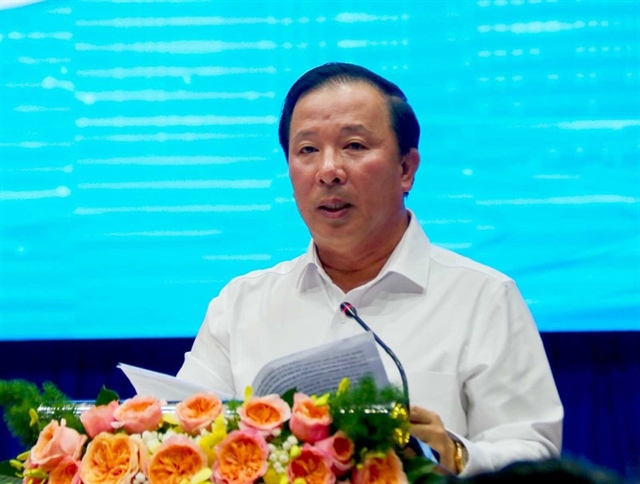 Ông Nguyễn Văn Út, Chủ tịch UBND tỉnh Long An phát biểu tại hội nghị. Ảnh: HD