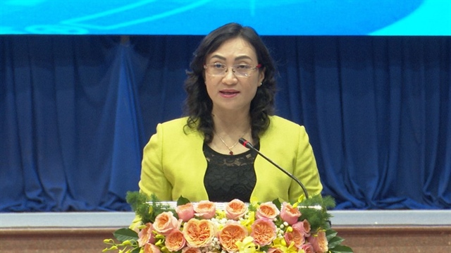 Bà Phan Thị Thắng, Thứ trưởng Bộ Công Thương phát biểu tại hội nghị. Ảnh: HD