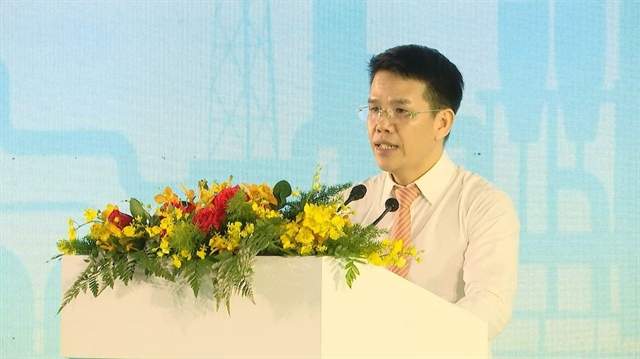 Ông Phạm Văn Phong, Tổng giám đốc PV GAS, phát biểu tại buổi lễ. Ảnh: TK