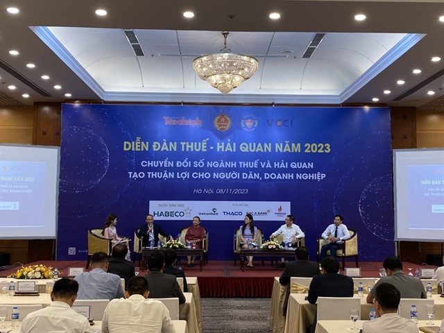 Diễn đàn Thuế - Hải quan năm 2023, được tổ chức chiều 8-11. Ảnh: Minh Trúc