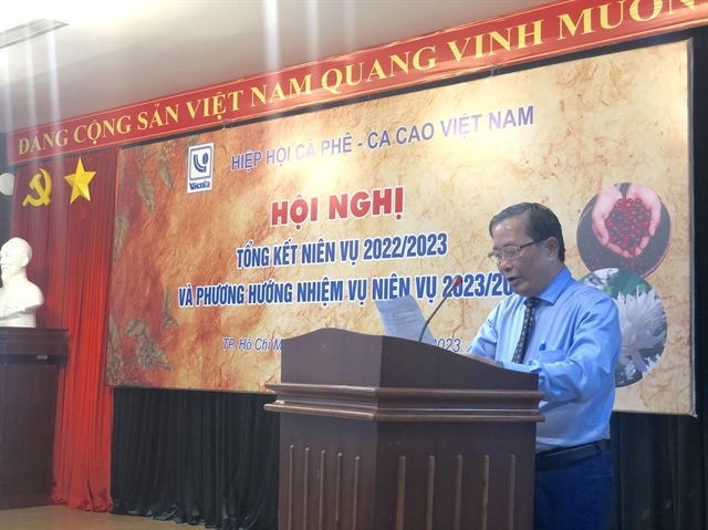 Ông Nguyễn Nam Hải, Chủ tịch VICOFA phát biểu tại hội nghị.