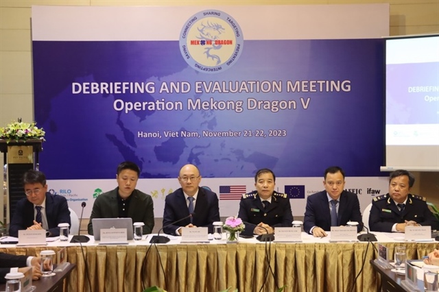 Hội nghị Tổng kết Kết quả triển khai Chiến dịch Con rồng Mekong giai đoạn 5. Ảnh: TCHQ