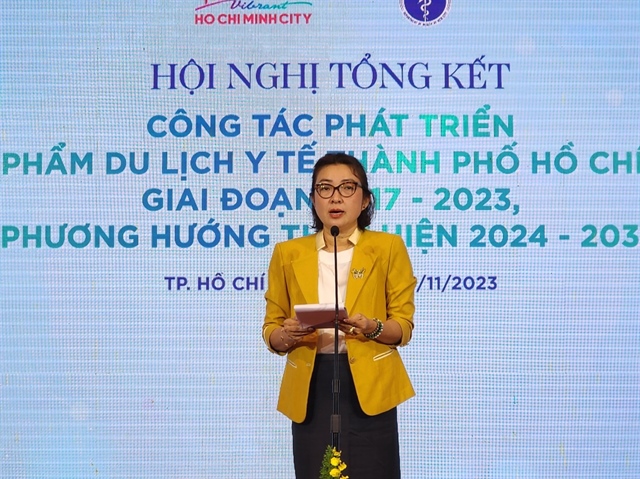 Bà Bùi Thị Ngọc Hiếu, Phó Giám đốc Sở Du lịch <span>TP.HCM</span> phát biểu.