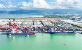 Chu Lai Port in central Việt Nam, a major international freight hub