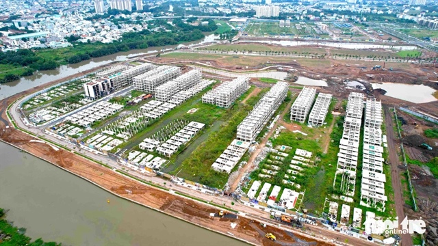 The construction site of the Saigon Sports City project in Thu Duc City, under Ho Chi Minh City. Photo: Ngoc Hien / Tuoi Tre