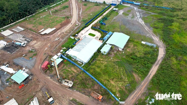 Some houses inside the site for the Saigon Sports City project in Ho Chi Minh City. Photo: Ngoc Hien / Tuoi Tre