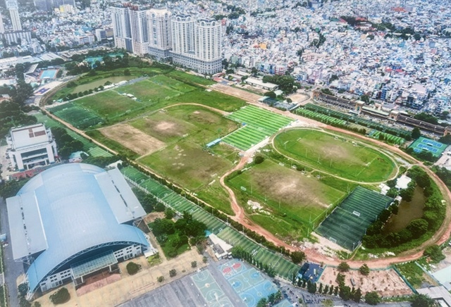 The 95,760-square-meter outdoor sports complex project in District 11 is introduced to investors. The project will carry a price tag of VND466 billion ($18.5 million)