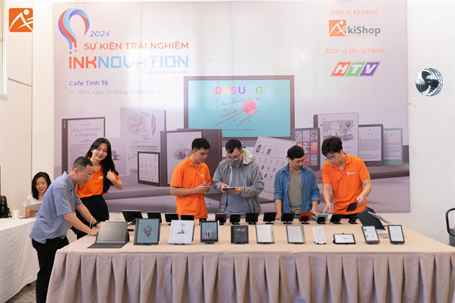 Nguyen The Hung, CEO of Akishop, shares about the Savi application that is about to go into operation officially - Photo: Kim Thoa - Photo: Kim Thoa / Tuoi Tre News