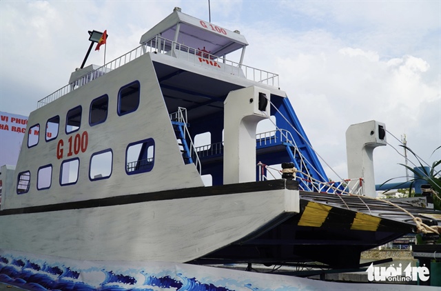 Miniaturized ferry terminal attracts visitors in Vietnam’s Mekong Delta