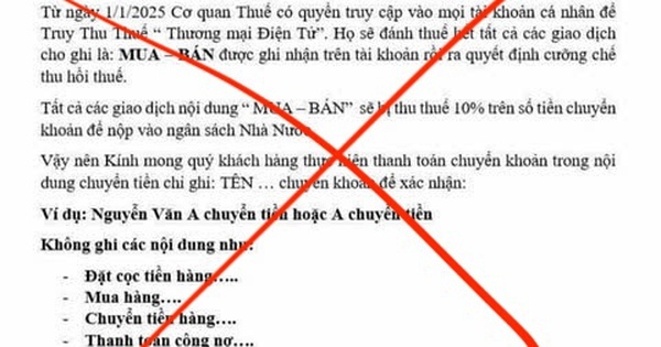 Thực hư thông báo 'thu thuế thương mại điện tử 10%' đang lan truyền trên mạng xã hội - Ảnh 1.