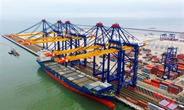 Việt Nam's most modern deep-water port welcomes first container ship