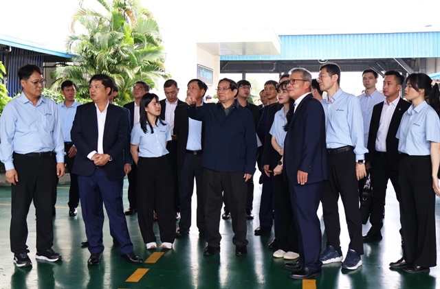 Prime Minister Pham Minh Chinh visits Chu Lai International Port in Quang Nam Province, February 8, 2025. Photo: L.Trung / Tuoi Tre