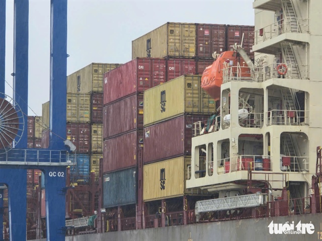 After the arrival of the MSC vessel, Phuoc An Port in Dong Nai Province, southern Vietnam is expected to become bustling and receive more international cargo ships. Photo: Cong Trung / Tuoi Tre