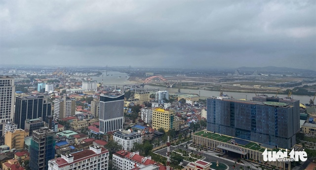 A panoramic view of Hai Phong City from the Pullman Hai Phong Grand Hotel. Photo: Nguyen Hien / Tuoi Tre