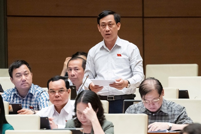 Đại biểu Mai Văn Hải (đoàn Thanh Hóa). Ảnh: PHẠM THẮNG
