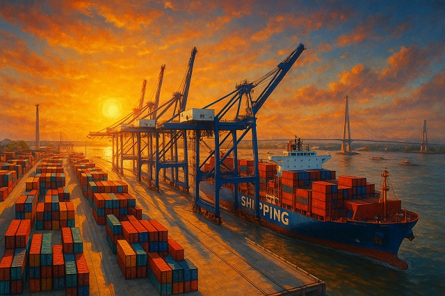 Quý 1/2025: Hàng hóa cập cảng nhộn nhịp trước thềm thuế quan