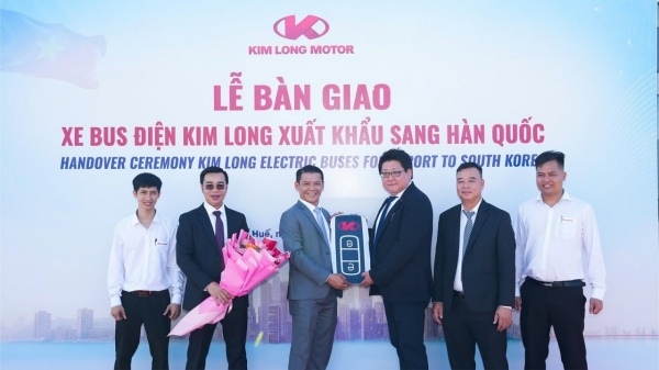 Kim Long Motor delivers electric buses to South Korea