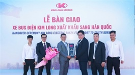Kim Long Motor delivers electric buses to South Korea