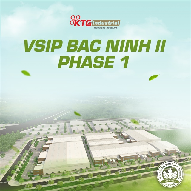 KTG Industrial unveils new LEED gold project at VSIP Bac Ninh 2