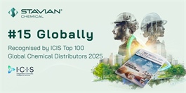Stavian Chemical rises to 15th place in top 100 global chemical distributors