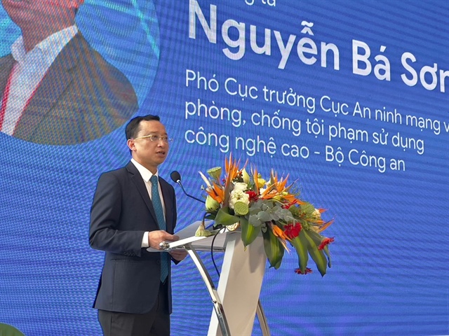 Thượng tá Nguyễn Bá Sơn, Phó Cục trưởng Cục An ninh mạng và phòng, chống tội phạm sử dụng công nghệ cao, Bộ Công an. Ảnh: NGỌC DIỆP